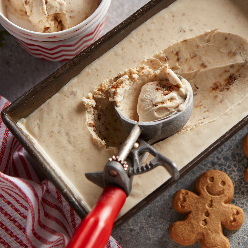 4-Ingredient Gingerbread Cookie Ice Cream - DairyPure®
