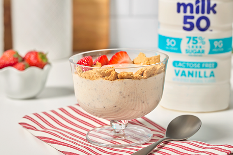 No-Bake Strawberry Cheesecake Bowl - DairyPure®