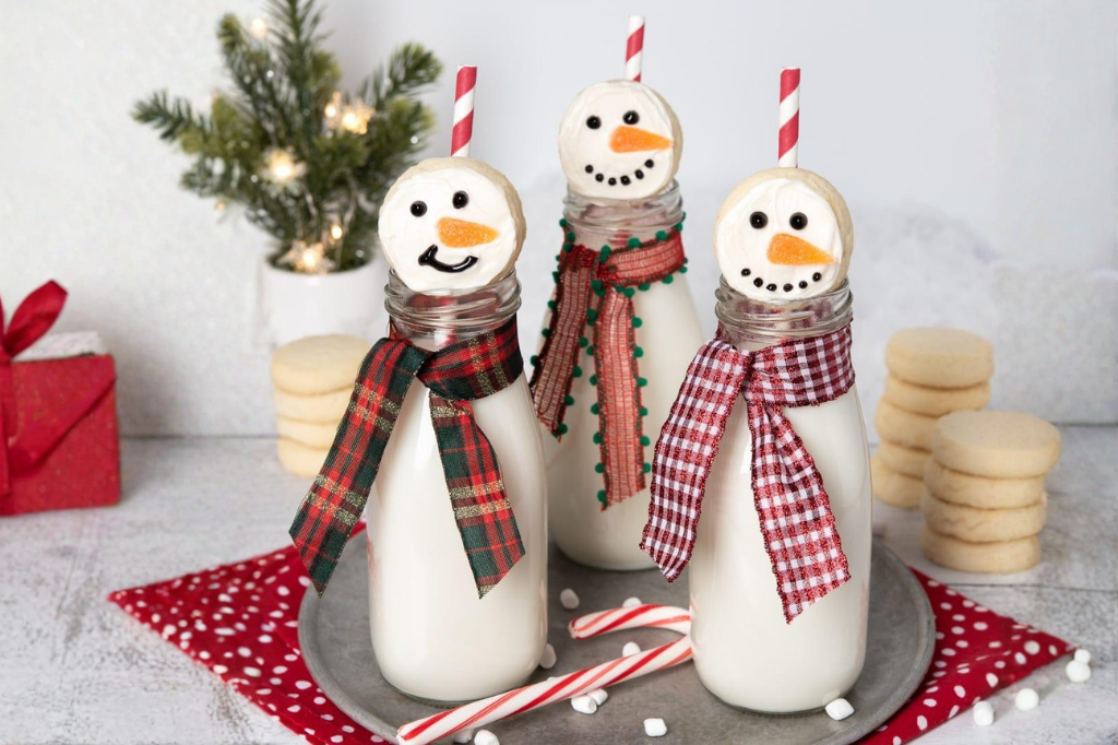 Festive Snowman Treat with Sour Cream Cookies - DairyPure®